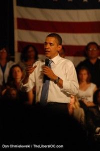 President Barack Obama in Costa Mesa
