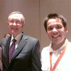 Senator Harry Reid with Andrew Davey
